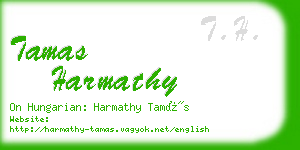 tamas harmathy business card